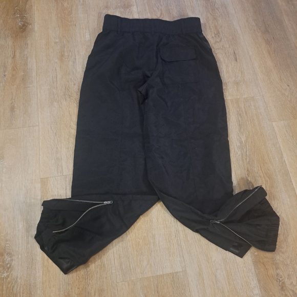 Future Collective Black Track Jogger Pants with Zipper Detail Women's Size XXS - Picture 6 of 8
